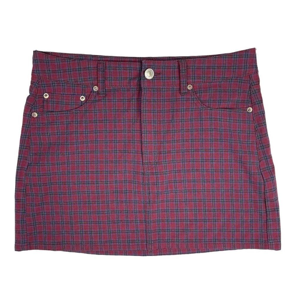 American Eagle Plaid Hi-Rise Mini Skirt Women’s Size 10 - Picture 4 of 7